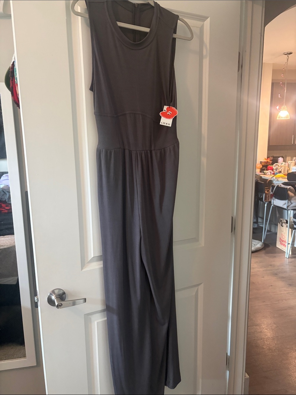 Cider Dark Gray Sleeveless Jumpsuit